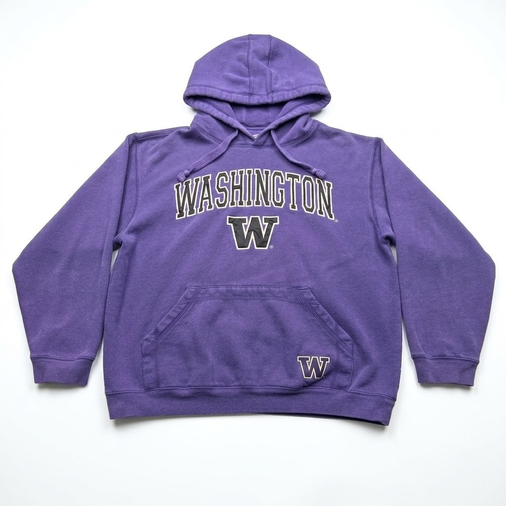 Washington Huskies Hoodie XS Purple Pullover Sweatshirt Embroidered College UW